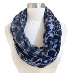 PARKER BLUE animal print Cashmere infinity scarf
